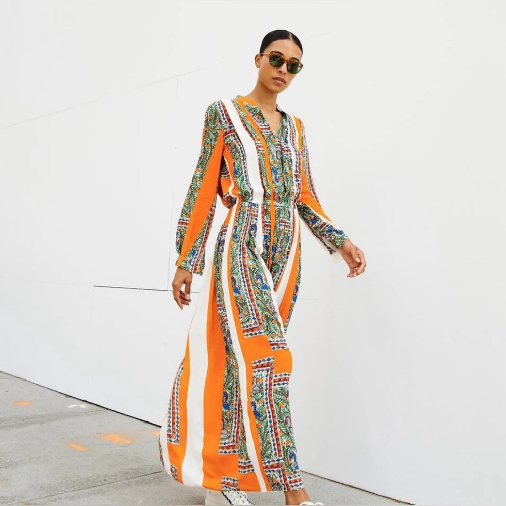 Tory Burch Printed Midi Dress